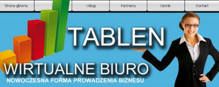 Strona firmy świadczące usługi wirtualnego biura w Poznaniu.